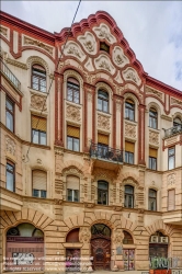 Viennaslide-07320020f Budapest, Jugendstil, Wohnhaus Sándor Strausz & Katalin Rosenfeld, Marcell Komor und Dezsö Jakab 1900 // Budapest, Art Nouveau, Sándor Strausz & Katalin Rosenfeld Apartments, Marcell Komor and Dezsö Jakab 1900