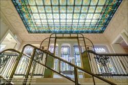 Viennaslide-07322224f Budapest, Gresham Palace, Zsigmond Quittner 1905-1907, Kossuth-Stiege // Budapest, Gresham Palace, Zsigmond Quittner 1905-1907, Kossuth Staircase 