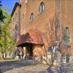 Viennaslide-07323511f Budapest, ehemaliges Blindeninstitut, heute Schule für behinderte Kinder, Mexicoi ut 60, Bela Lajta 1905-1908 // Budapest, former School for the Blind, today School for disabled children, Mexicoi ut 60, Bela Lajta 1905-1908