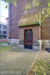 Viennaslide-07323516f Budapest, ehemaliges Blindeninstitut, heute Schule für behinderte Kinder, Mexicoi ut 60, Bela Lajta 1905-1908 // Budapest, former School for the Blind, today School for disabled children, Mexicoi ut 60, Bela Lajta 1905-1908