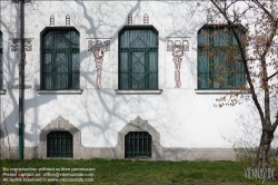 Viennaslide-07323619 Tündérpalota ('Feenpalast'), Schulgebäude, Albert Kálmán Körössy 1909-1911, Sgraffito // Tündérpalota ('Fairy Palace'), Schulgebäude, Albert Kálmán Körössy 1909-1911, Sgraffito