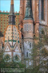 Viennaslide-07324460 Budapest, Ladislaus-Kirche, Szent Laszló tér, Ödön Lechner, Gyula Pártos 1898 // Budapest, Ladislaus Church, Szent Laszló tér, Ödön Lechner, Gyula Pártos 1898