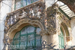 Viennaslide-07325530 Budapest, Villa Zala, Ödön Lechner 1901, Fries von Györgynek Zala // Budapest, Villa Zala, Ödön Lechner 1901, Sculpture by Györgynek Zala