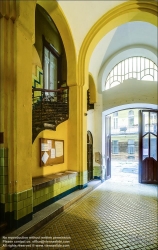 Viennaslide-07326911f Budapest, Wohnhaus Veres Palne 19, Sándor Fellner 1907 // Budapest, Apartment House Veres Palne 19, Sándor Fellner 1907 