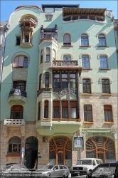 Viennaslide-07327205 Budapest, Wohnhaus Béla Bedö, Honved utca 3, Emil Vidor 1903 // Budapest, Apartment House Béla Bedö, Honved utca 3, Emil Vidor 1903 