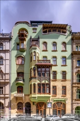 Viennaslide-07327220f Budapest, Wohnhaus Béla Bedö, Honved utca 3, Emil Vidor 1903 // Budapest, Apartment House Béla Bedö, Honved utca 3, Emil Vidor 1903