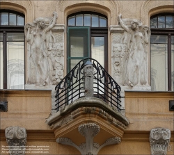 Viennaslide-07327312 Budapest, Elektrogerätefabrik und Wohnhaus Eötvös utca 38 von Ignác Bodnár und Jenő Lukács, Architekt Ákos Marton, 1905-1906 // Budapest, Electrical appliance factory and residential building Eötvös utca 38 of Ignác Bodnár und Jenő Lukács, Architect Ákos Marton, 1905-1906