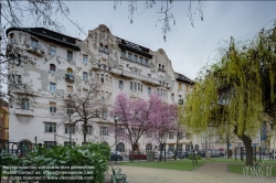 Viennaslide-07327502f Gutenberg Haus, Gutenberg tér 4, Budapest, Ungarn, József Vágó, László Vágó, 1906-1907  // Gutenberg House, Gutenberg tér 4, Budapest, Hungary, József Vágó, László Vágó, 1906-1907