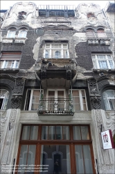 Viennaslide-07327702 Budapest, Hajós utca 32, Gáspár Szedős Geschäfts- und Wohnhaus, Architekten Béla Málnai und Miklós Román, 1903 // Budapest, Hajós utca 32, Gáspár Szedős Office- and Apartment House by Architekts Béla Málnai and Miklós Román, 1903