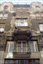 Viennaslide-07327706 Budapest, Hajós utca 32, Gáspár Szedős Geschäfts- und Wohnhaus, Architekten Béla Málnai und Miklós Román, 1903 // Budapest, Hajós utca 32, Gáspár Szedős Office- and Apartment House by Architekts Béla Málnai and Miklós Román, 1903