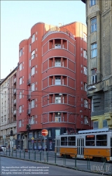 Viennaslide-07328105 Budapest, Wohnhaus Nepszinhazutca 19, Bela Lajta 1911 // Budapest, Apartment House Nepszinhazutca 19, Bela Lajta 1911