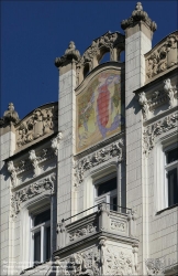 Viennaslide-07328403 Budapest, Walkó Haus, Wohnhaus Aulich utca 3, Kőrössy Albert Kálmán 1901 // Budapest, Walkó House, Apartment House Aulich utca 3, Kőrössy Albert Kálmán 1901 