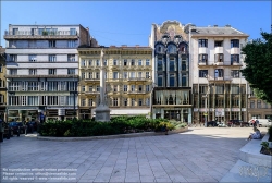 Viennaslide-07328601 Budapest, Häuser am Szervita tér 2-5 // Budapest, Houses at Szervita tér 2-5