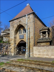 Viennaslide-07329401f Budapest, Jüdischer Friedhof (Szertartási épület) Salgótarján utca, Eingangsgebäude von Béla Lajta // Budapest, Jewisch Cemetry (Szertartási épület) Salgótarján utca, Entrance Building by Béla Lajta