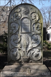 Viennaslide-07329413 Budapest, Jüdischer Friedhof (Szertartási épület) Salgótarján utca, Grabmal von Bacher Vilmos, Gestaltung von Béla Lajta // Budapest, Jewisch Cemetry (Szertartási épület) Salgótarján utca, Grave of Bacher Vilmos, Design by Béla Lajta