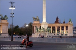 Viennaslide-07337014 Budapest, Heldenplatz, Hősök tere, Millenniumsdenkmal // Budapest, Hősök tere, Millennium Memorial