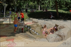 Viennaslide-07337089 Budapest, Stadtwäldchen Varosliget, Kinderspielplatz // Budapest, Varosliget, Childrens Playground