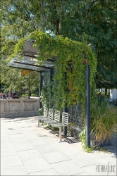 Viennaslide-07339092 Budapest, begrünte Wartehalle // Budapest, Green Busstop