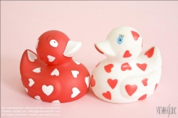 Viennaslide-76191514 Verliebte Badeenten - Loving Rubber Ducks