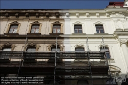 Viennaslide-78130119 Wien, Fassadensanierung eines Gründerzeithauses