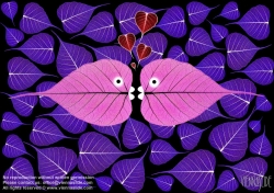 Viennaslide-87111111 Blätter, Illustration - Leaves, Illustration